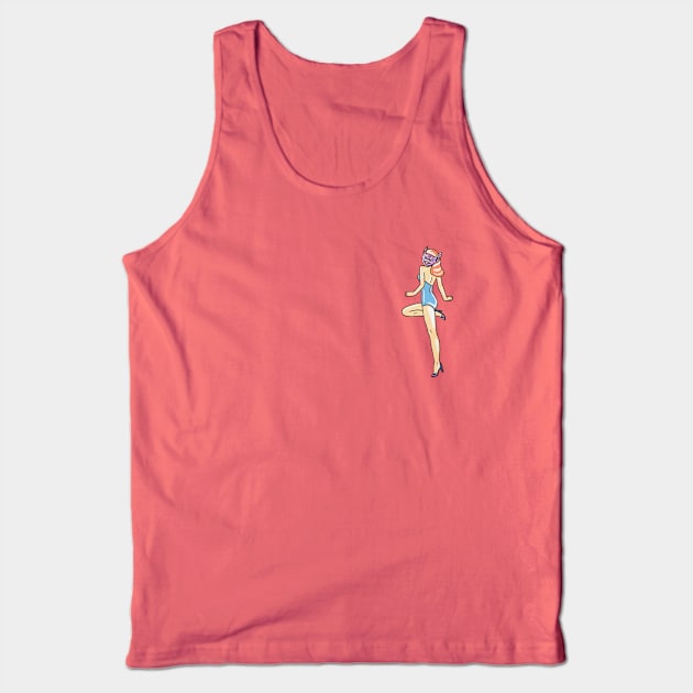 Batty Pin Up Girl Tank Top by lexalion